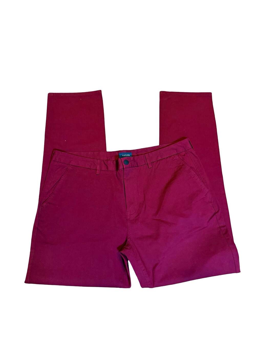 Taylrd Men's Red Chinos Casual Pants Size 40x34